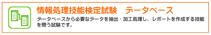 情報処理技能検定　データベース